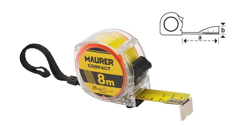 Μετροταινία Τσέπης 5m 25mm 80601 Maurer