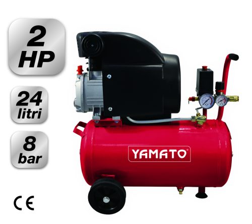 Αεροσυμπιεστής Κομπρεσέρ 2HP 24LT 8Bar 92847 Yamato