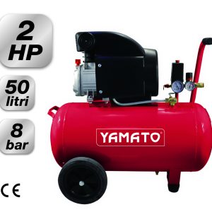 Αεροσυμπιεστής Κομπρεσέρ 2HP 50LT 8Bar 92848 Yamato