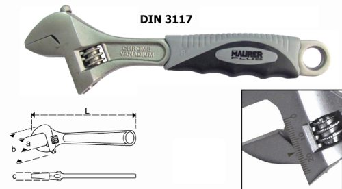 Γαλλικό Κλειδί Επενδυμένο 150mm 95596 Maurer