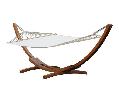 Κούνια διαστάσεις: 200x120 cm Ξύλινο στήριγμα: 320x115x120H cm Ολοκληρωμένο με μπεζ βαμβακερή αιώρα: 250 g / m² Χωρητικότητα: 120 Kg 60206 Papillon