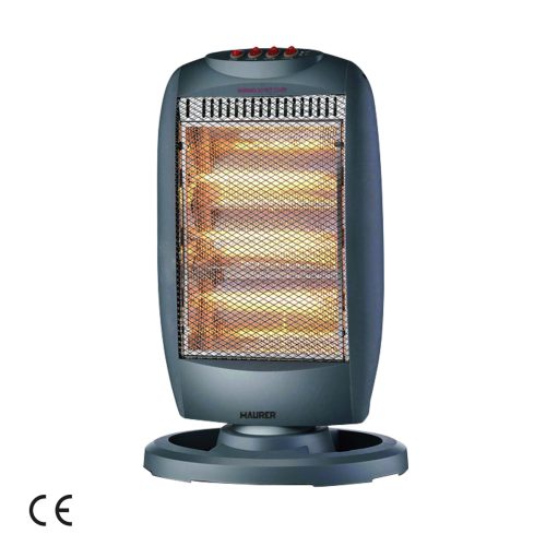 Σόμπα Αλογόνου 400-800-1200 watt Διαστάσεις: 27,5 × 21,5 × 48,5cm 99663 MAURER