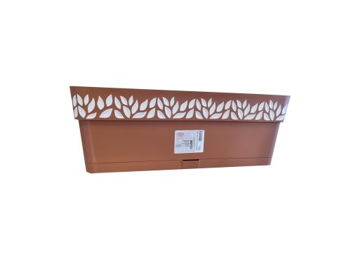 Ζαρντινιέρα Πλαστική Καφέ cloe 30x13x12 cm. με Σύστημα Αυτοποτήσματος Δεξαμενή 0,2 lt 26383 STEFANPLAST