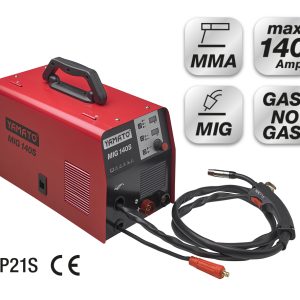 Μηχανή Συγκόλλησης Σύρματος INVERTER 500x265x310CM MIG 140S 9,20KG 80609 YAMATO