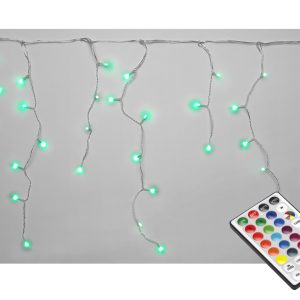 Φωτάκια Κουρτίνα RGB 5m Χ 70cm 160 LED Με Τηλεχειριστήριο 82440 MAURER