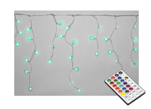 Φωτάκια Κουρτίνα RGB 5m Χ 70cm 160 LED Με Τηλεχειριστήριο 82440 MAURER