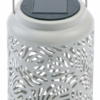 Φανάρι Φωτισμού Led Με Ηλιακό Πάνελ Άσπρο 11cm x 21.5h 8434W VERDEMAX