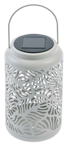 Φανάρι Φωτισμού Led Με Ηλιακό Πάνελ Άσπρο 11cm x 21.5h 8434W VERDEMAX