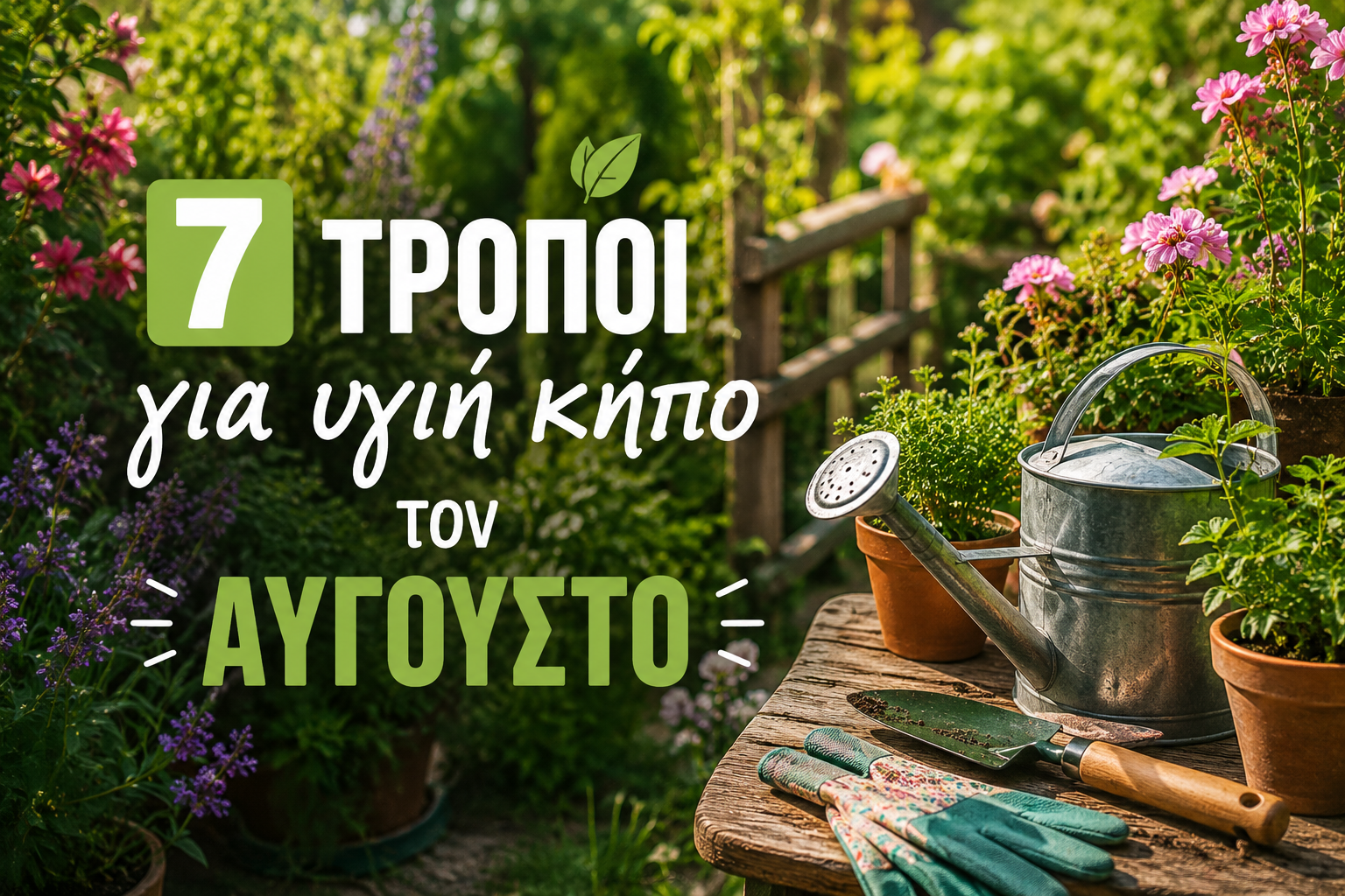 φροντίδα κήπου τον Αύγουστο