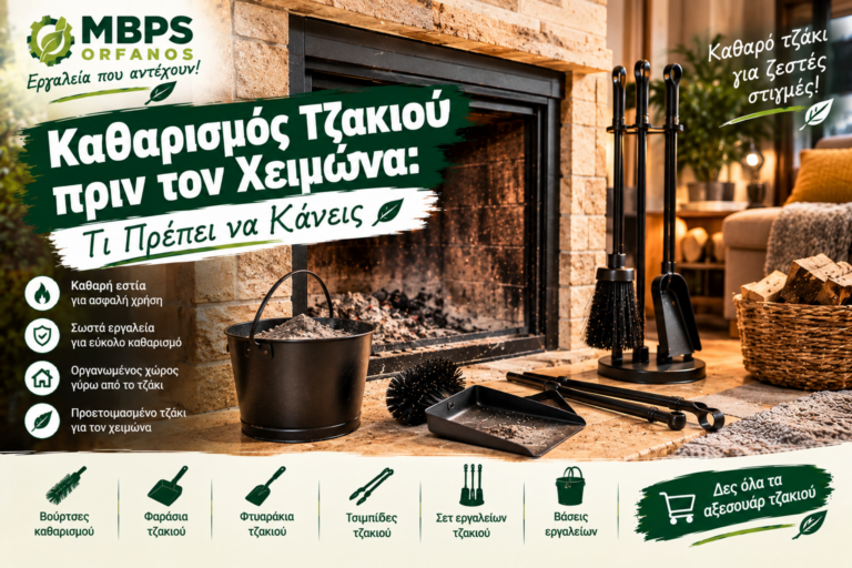 καθαρισμός τζακιού