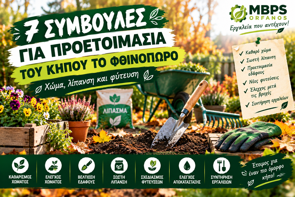 Προετοιμασία του Κήπου το Φθινόπωρο