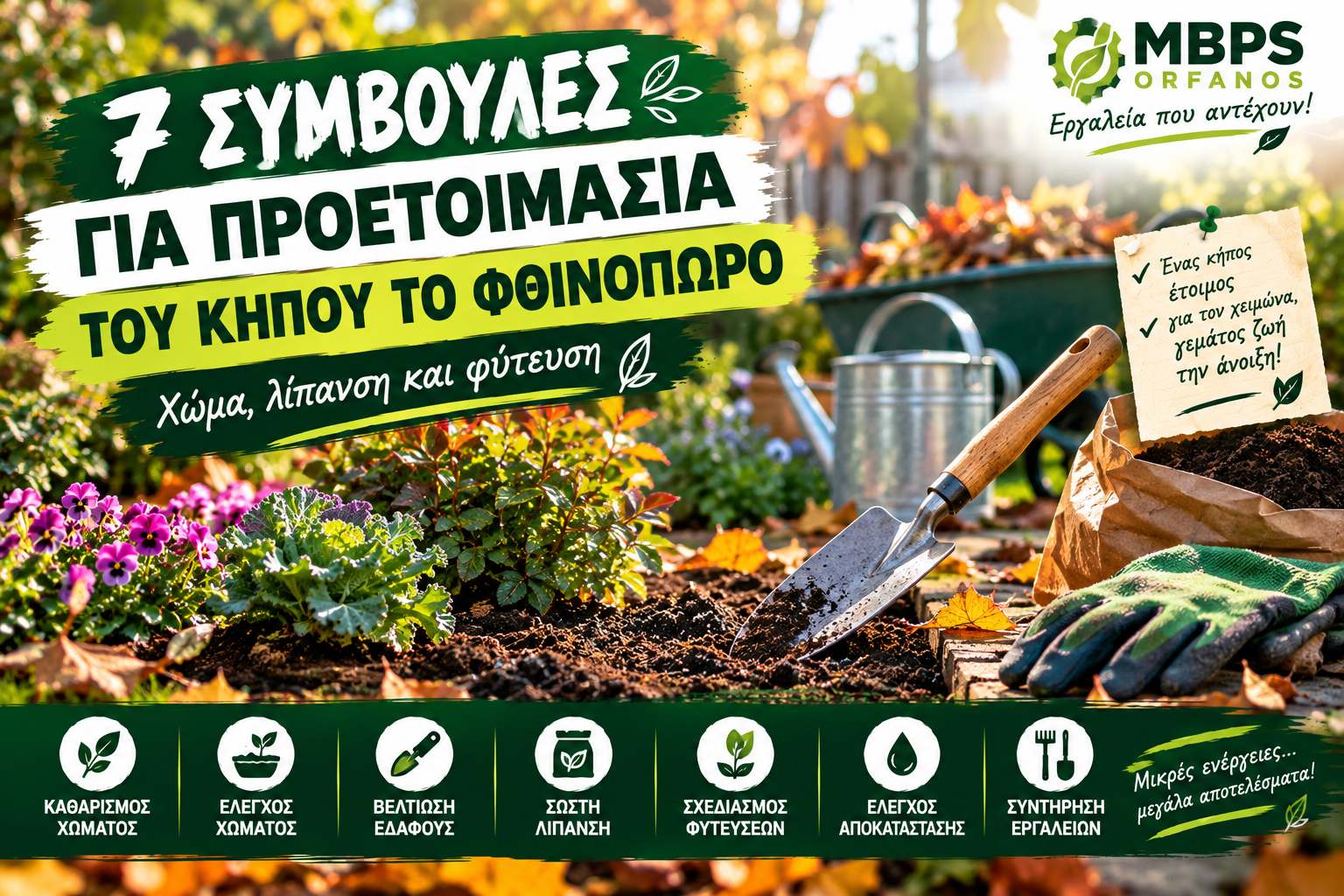 Προετοιμασία του Κήπου το Φθινόπωρο
